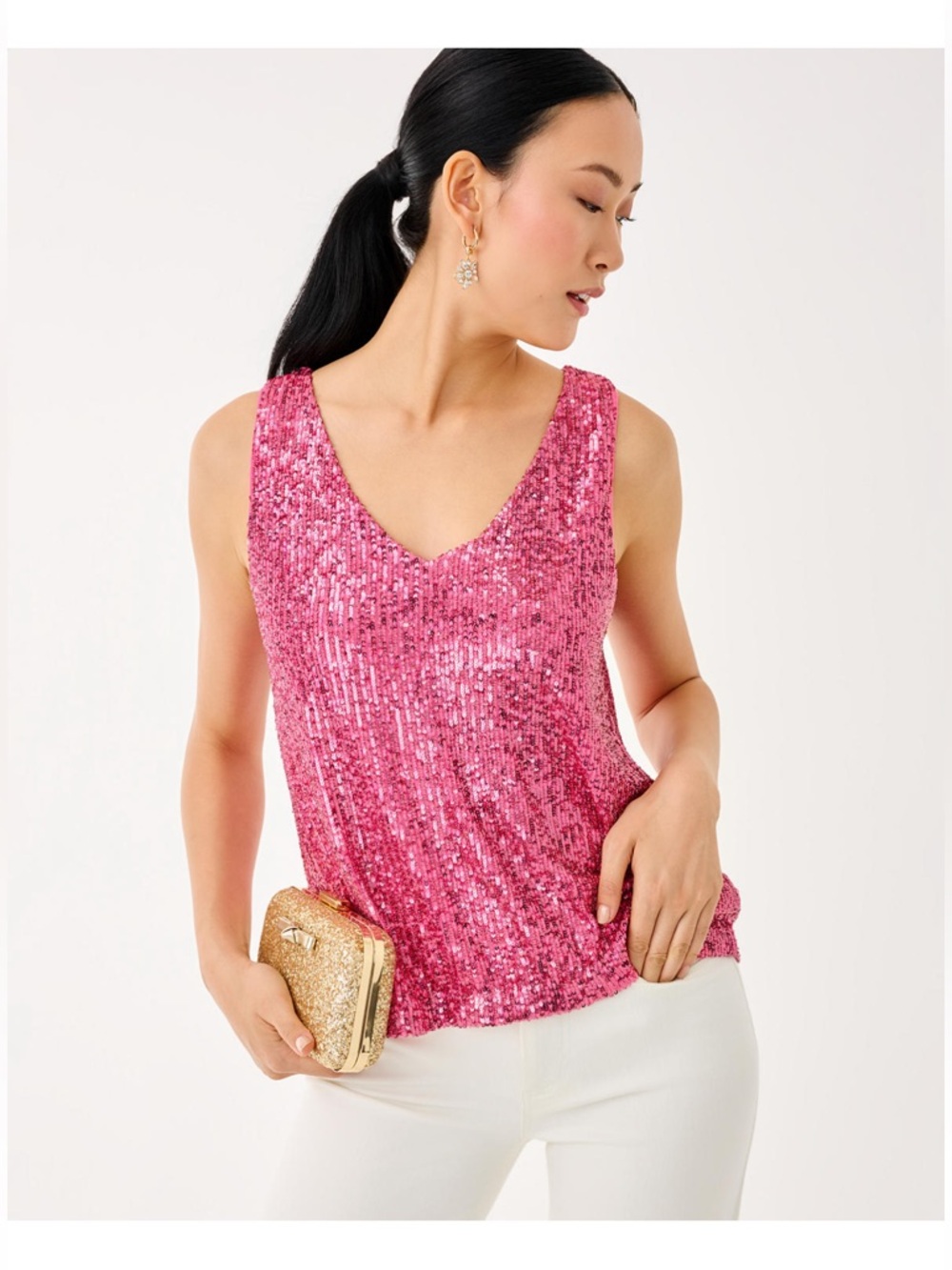 Lilly Pulitzer Jaret Knit Sequin Top